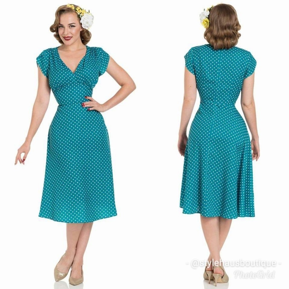 *DONATED* Voodoo Vixen Retro Inspired Polka Dot Swing Dress